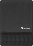 Hiirematt Sandberg Memory Foam Mousepad, 21 cm x 26.5 cm x 2.5 cm, must v.