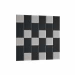 Dekoratiivsed tekstiilist seinapaneelid Quadratta, 180 cm x 180 cm, 3.5 cm, hall v., 24 tk
