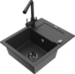 K&ouml;&ouml;givalamu Mexen Enzo 6506-76-671600-70-B, graniit, 57.6 cm x 46.5 cm x 17.4 cm, must