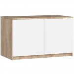 Kapp Akord S90, valge/sonoma tamm, 51 cm x 90 cm x 55 cm