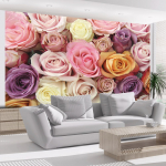 Fototapeet Artgeist Pastel Roses XLFTNT1492, 193 cm x 250 cm