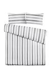Voodipesukomplekt Kenda Sand Pina 125, valge v./hall v., 60 x 70 cm, 240 x 240 cm
