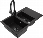 K&ouml;&ouml;givalamu koos kraaniga Mexen Gaspar Elia, graniit, 73.7 cm x 47.5 cm x 17.7 cm, must