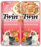 Kassi m&auml;rgtoit Inaba Churu Twin Packs, kanaliha/tuunikala, 0.080 kg x 12 tk