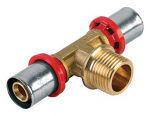 Adapter TDM Brass 1660, 90 &deg;, 26mm x 3/4", messing