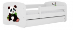 Lastevoodi Kocot Kids Panda 2, valge v., 70 x 140 cm, ilma voodipesukastita, ilma madratsita