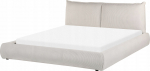 Voodi kahekohaline Beliani Vinay, 160 x 200 cm, beež v., ilma madratsita, p&otilde;hjalippidega