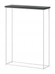 Konsoollaud ADRK Sili, valge v./matt must v., 60 cm x 20 cm x 80 cm