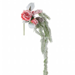 J&otilde;uludekoratsioon, "Lill" 229, 25 cm, valge/roheline/roosa