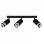 Valgusti lagi Candellux Lighting Flin, GU10, 3 x 15 W, must v.