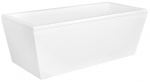 Vann, teisaldatav Besco Vena, 170 cm x 75 cm x 61 cm, ristk&uuml;lik, valge/must