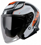 Mootorratta kiiver Axxis Mirage SV, M (57-58 cm), valge/must/oranž