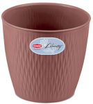 Lillepott Stefanplast Liberty 87276, plastik, pruun v.