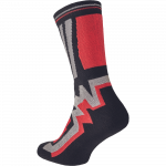 Sokid meeste Cerva Knoxfield Long, must/punane, 45-46 suurus