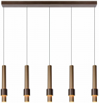 Valgusti lagi Lucide Margary 24402/30/96, LED, 2700 &deg;K, 5 x 4.2 W, pruun v.