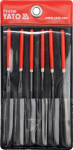 Viilide komplekt Yato YT-6160, pool&uuml;mar, 140 mm, metall, 6 tk