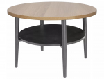 Kohvilaud Ella B, pruun v./must v., 60 cm x 60 cm x 45 cm