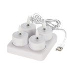 LED k&uuml;&uuml;nalde komplekt, 7.4 cm, valge v.