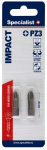Kruvikeeraja otsikute komplekt Specialist+ Impact, PZ3, 25 mm, 1/4"