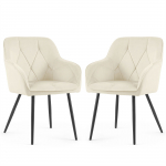 Toolide komplekt Akord Diamante, l&auml;ikiv, must v./kreemjasvalge, 49.5 cm x 42.5 cm x 82.5 cm, 2 tk