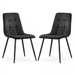 Toolide komplekt Akord Nero, matt, must v., 43.5 cm x 45.5 cm x 87 cm, 2 tk