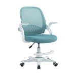 Laste t&ouml;&ouml;tool Home4you Emmy, 59 x 57 x 87 - 99 cm, valge v./t&uuml;rkiissinine v.