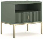 &Ouml;&ouml;kapp Maggiore MA06, kuldne v./roheline v., 52.4 cm x 53.9 cm x 39 cm
