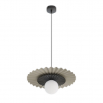Valgusti lauavalgusti Emibig Umbra, G9, 1 x 8 W, must v./beež v.