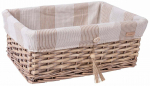 Korv Home4you Willi Stripe 61064, puuvill/paju, 43 cm x 30 cm, pruunikas v.