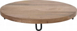 Serveerimislaud KO023408, 39 cm x 6 cm, 39 cm, &Oslash; 39 cm, Pruun v./Must v.