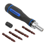 Kruvikeeraja ja otsiku komplekt, varrega kruvikeeraja Forsage F-32805MR, SL6, 157 mm, 1/4", &Oslash;39 mm