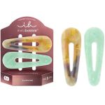 Juukseklamber, komplekt Invisibobble Clipstar Premium Rainbow Carousel, pruun v./roheline v., 2 tk