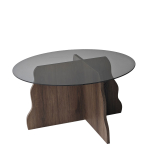 Kohvilaud Kalune Design Butterfly, hall v./p&auml;hklipuu v., 75 cm x 75 cm x 40 cm