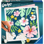 Maalimine numbrite j&auml;rgi Ravensburger CreArt Exotic Plants, mitmev&auml;rviline