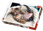 Pusle Trefl Cheerful Kitten 10448, 68 cm x 48 cm, 1000 tk, mitmev&auml;rviline