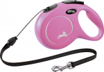 Automaatne jalutusrihm Flexi New Classic, roosa v., M 8m