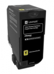 Toonerikassett Lexmark 74C2SY0, kollane v.