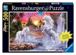 Pusle Ravensburger Unicorns by the river 14873, 49 cm x 36 cm, 500 tk, mitmev&auml;rviline