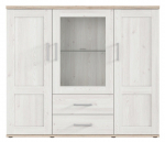 Vitriinkapp Romance, pruun v., 156 cm x 45 cm x 135 cm