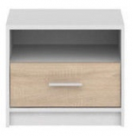 &Ouml;&ouml;kapp Nepo Plus S435-KOM1S-BI/DSO, tamm v./valge v., 42.5 cm x 34 cm x 49.5 cm