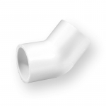 Torup&otilde;lv Nibco, 45 &deg;, 3/4 tolli - Seestpoolt liimitav, pol&uuml;vin&uuml;&uuml;lkloriid (pvc)