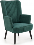 Tugitool Delgado Dark Green, roheline v., 75 cm x 70 cm x 100 cm