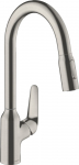 K&ouml;&ouml;gisegisti Hansgrohe Focus M42 ComfortZone 220, roostevaba teras