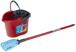 M&auml;ngut&ouml;&ouml;riist, p&otilde;randamopp Klein Vileda Bucket with Mop, punane v.