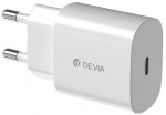 Telefoni laadija Devia Rocket, USB Type-C, valge v., 20 W