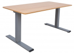 Kirjutuslaud reguleeritava k&otilde;rgusega Home4you Ergo Optimal K18697, puidu v./hall v.