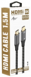 Kaabel ART HDMI - HDMI 8K Gold Plated KABH AL-06 HDMI, HDMI, 1.5 m, hall v.