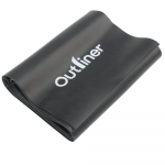 Takistuskumm Outliner, 200 cm x 15 cm x 0.07 cm, must