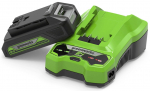 Komplekt Greenworks GSK24B2, 24 V, li-ion, 2000 mAh