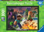 Pusle Ravensburger Minecraft 13333, 36 cm x 49 cm, 100 tk, mitmev&auml;rviline
